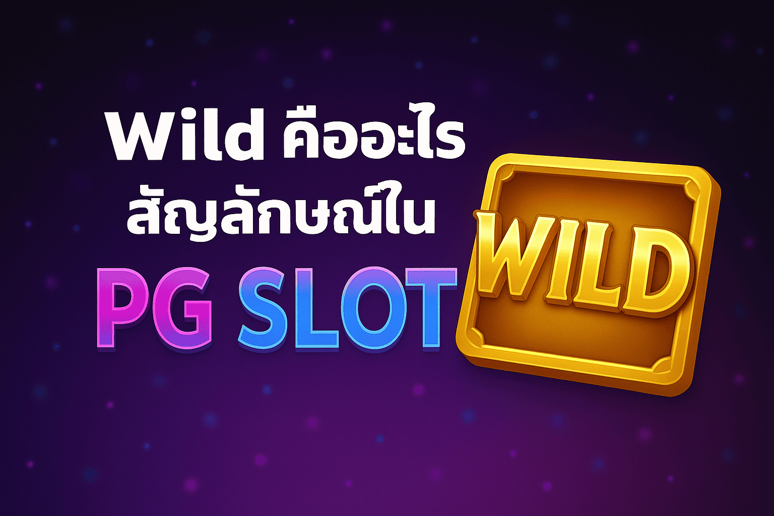 Wild คืออะไร สัญลักษณ์ใน PG SLOT